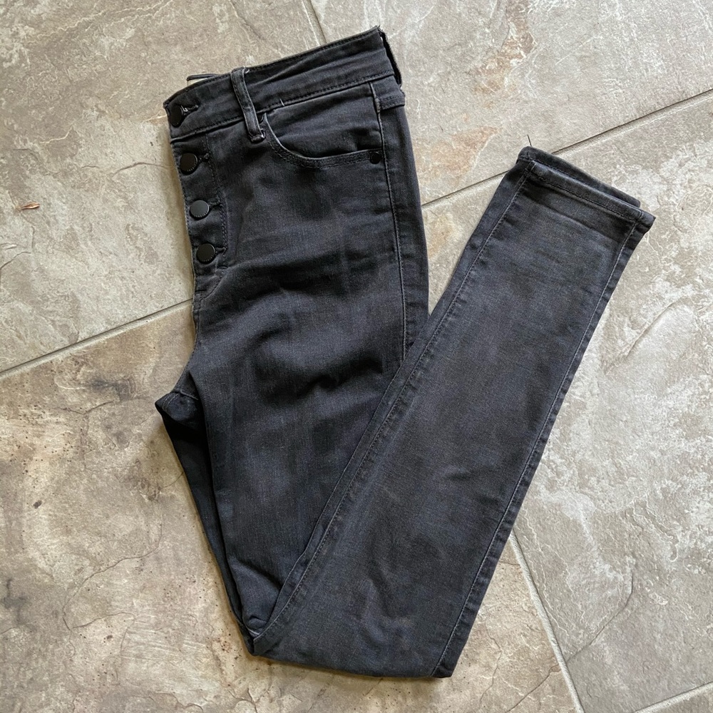 A&F Super Skinny High Rise Jeans